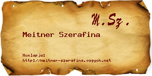 Meitner Szerafina névjegykártya